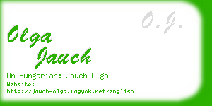 olga jauch business card